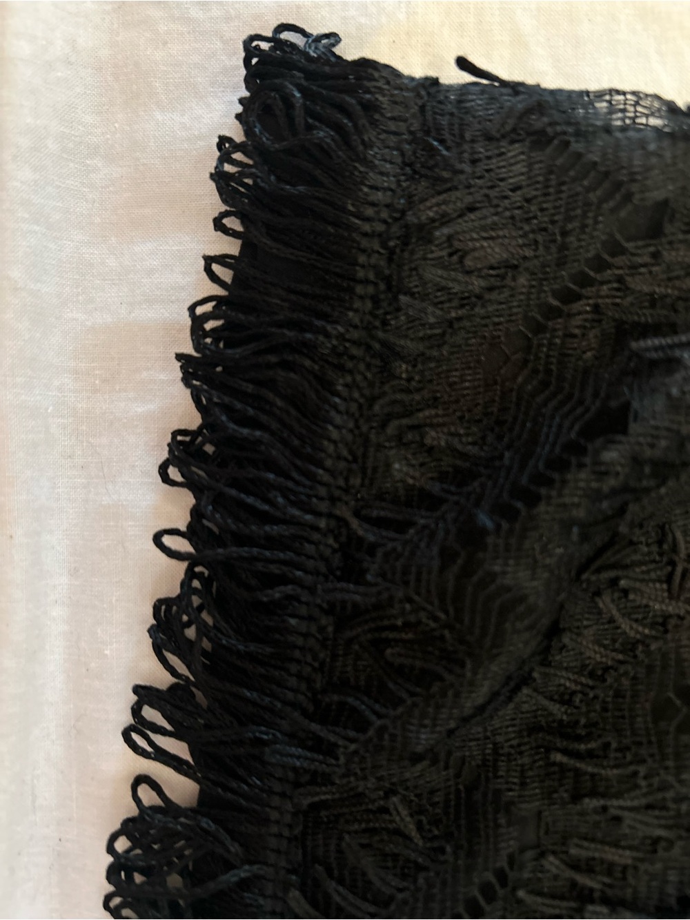 Nanette Lepore Black Chevron Lace Mini Dress Size M Bell Sleeve - Picture 7 of 10